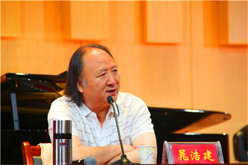 解放军艺术学院晁浩建教授应邀来bat365讲学